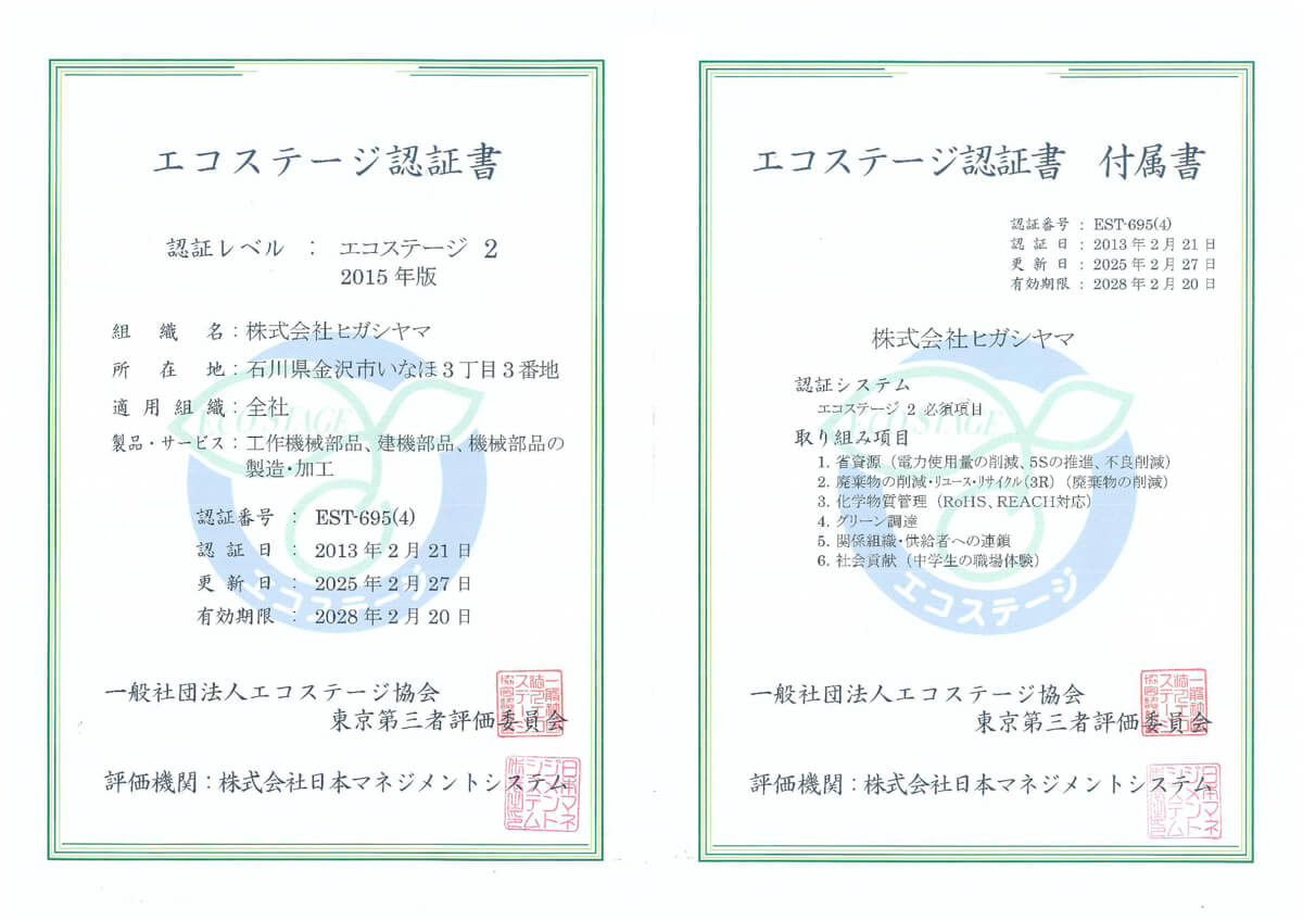 エコステージ２認証